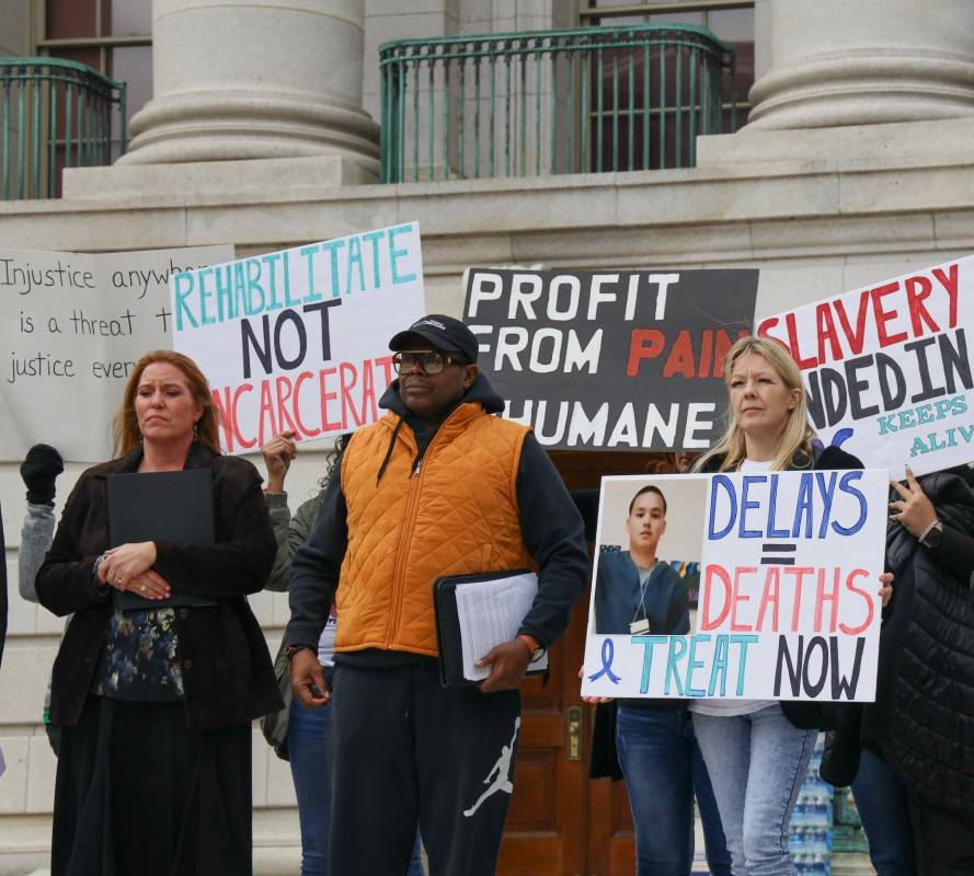 Protesting for human rights